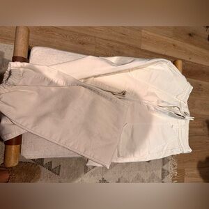 Mother cream denim joggers. Size 27